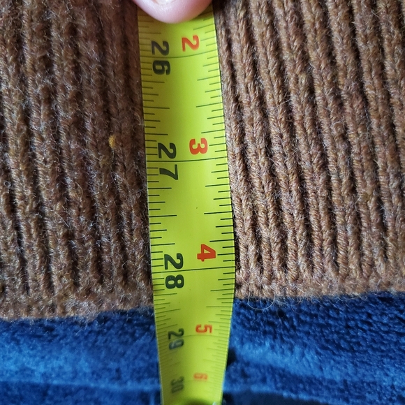 Gap Chunky Knit Mock Neck Sweater Wool Alpaca Blend Camel Brown Size M Cozy - Picture 12 of 13